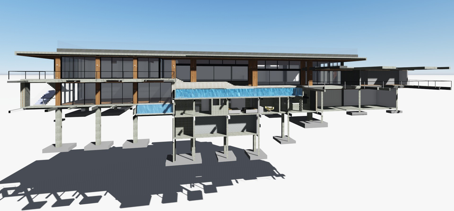 山间周末度假屋设计-19