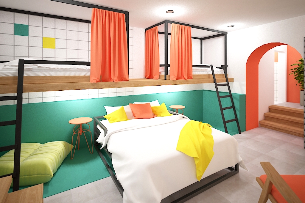 格鲁吉亚 Sololaki 青年旅舍——简约时尚的空间设计-29