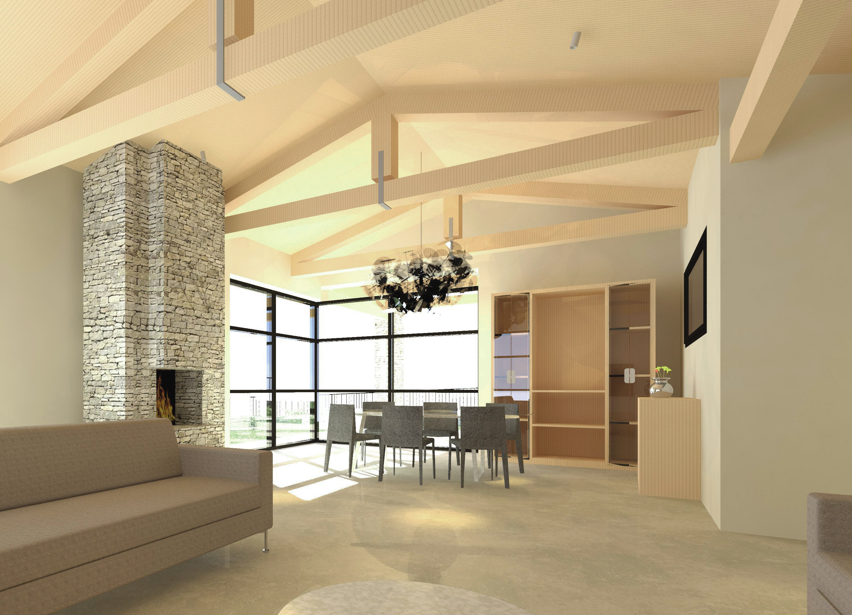 意大利 Costermano 湖畔木质别墅-7