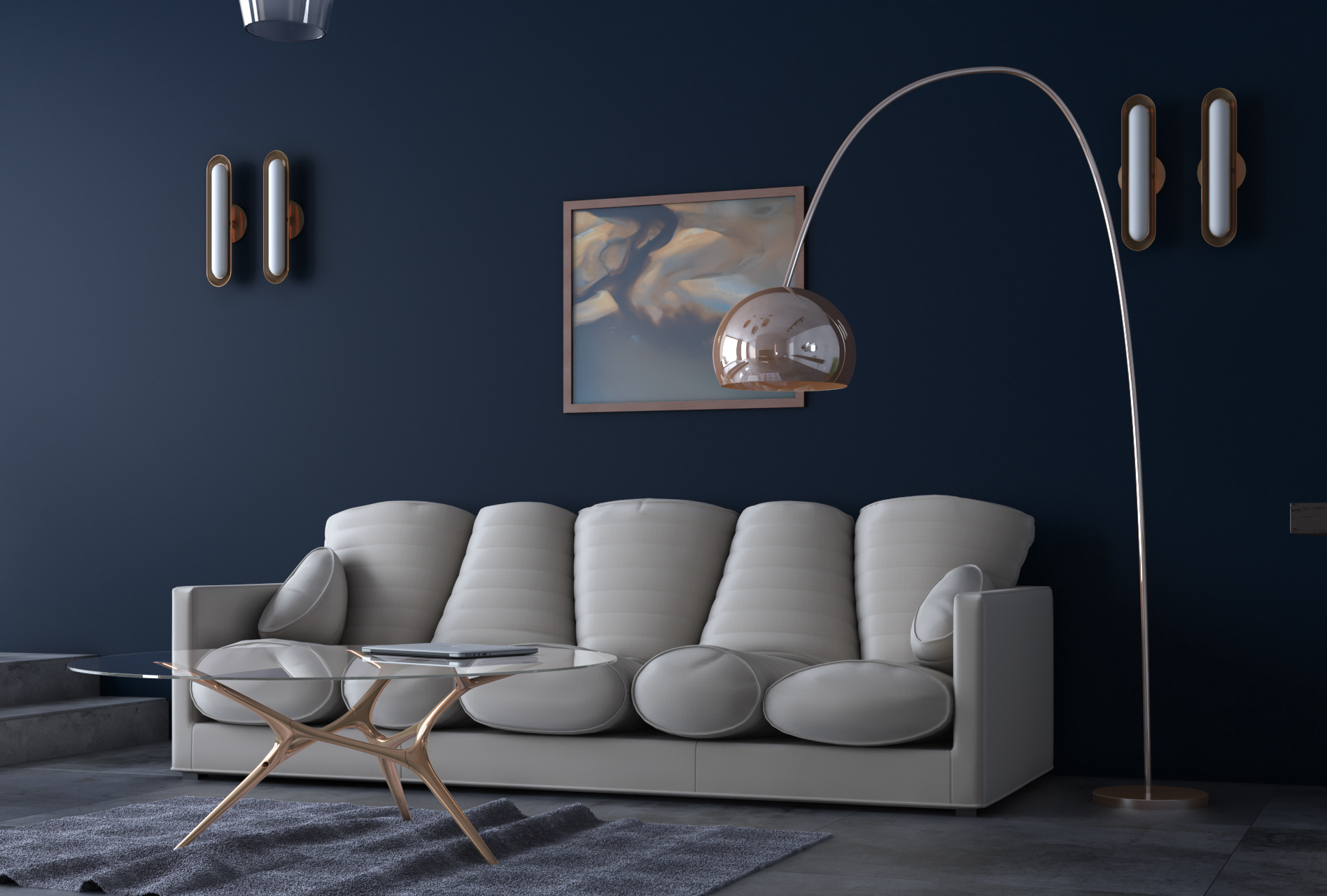 铜与混凝土的精致生活空间-1