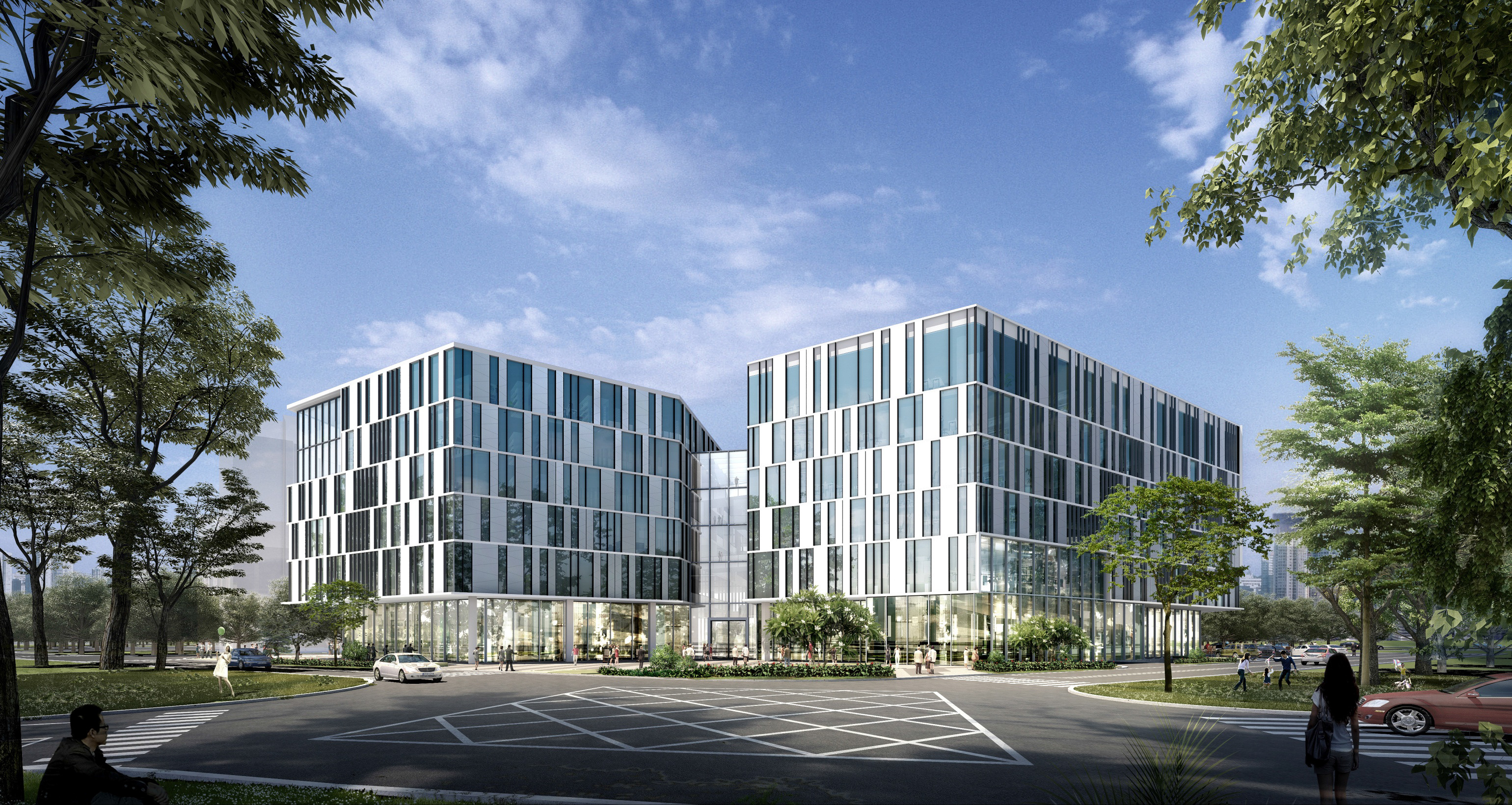 意式 grid 设计理念融入 CCB 深圳湾办公楼-3