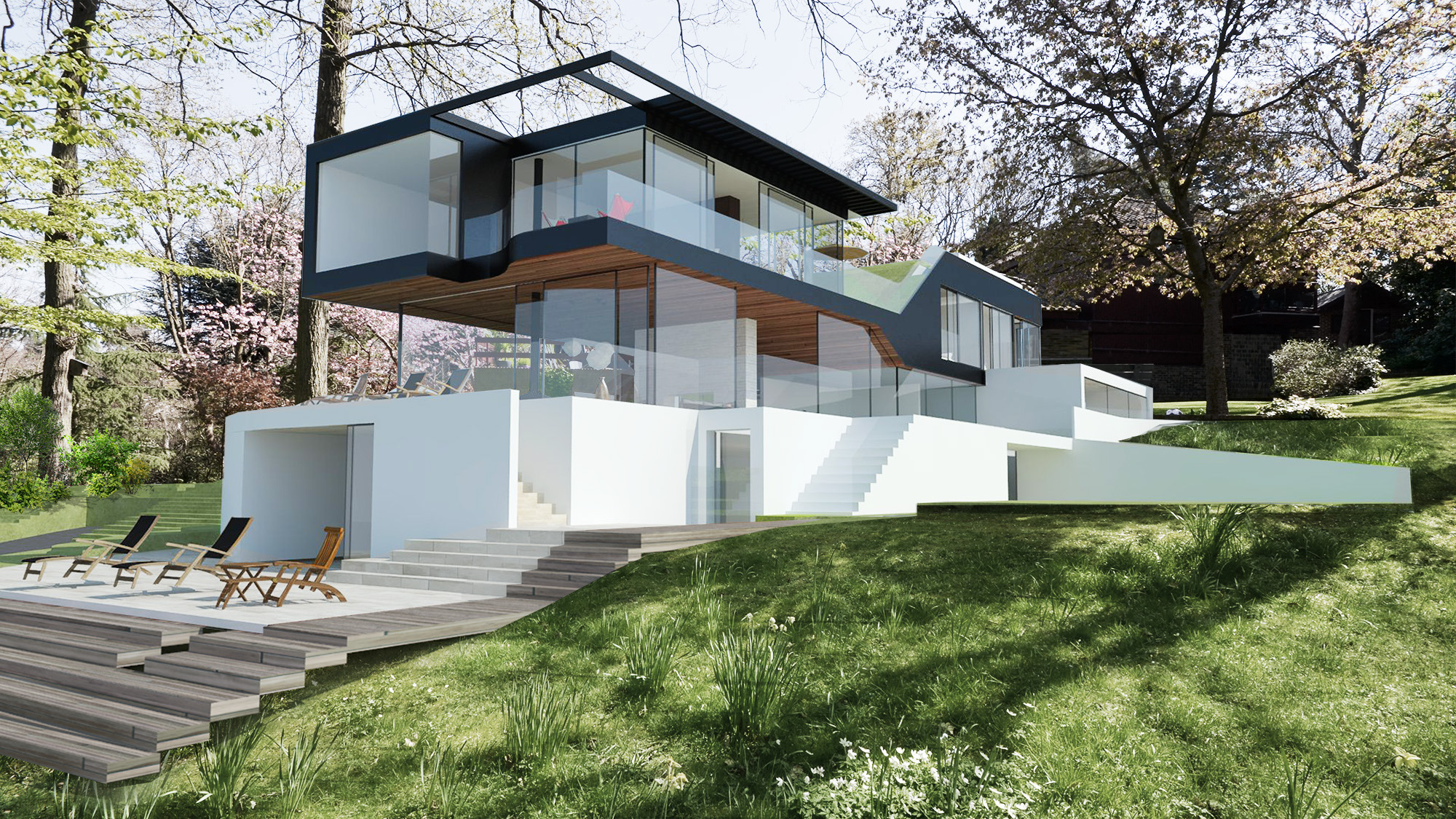 伦敦音乐家庭的山顶别墅设计-3