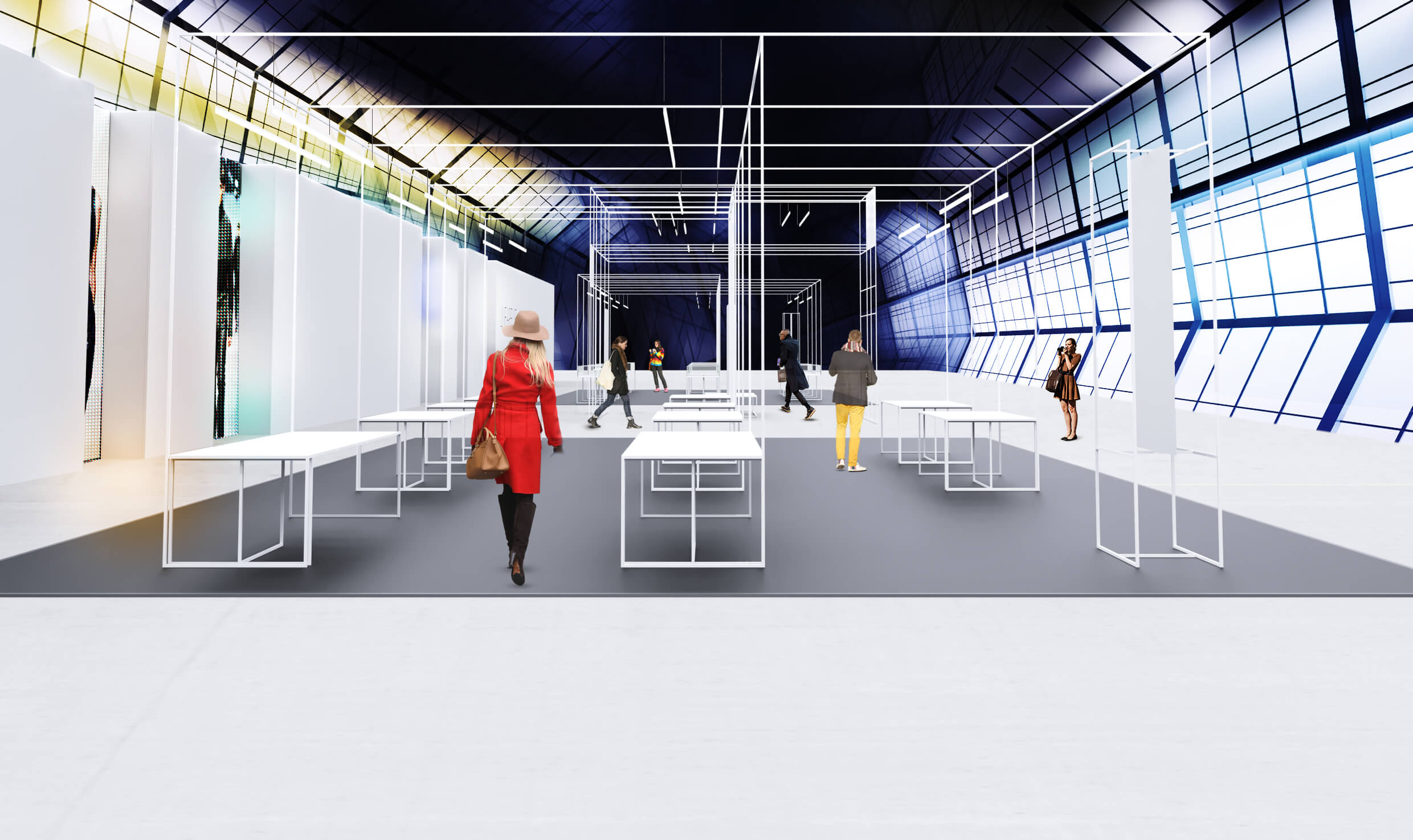 2017 年完成的 LINEAPELLE 展览中心设计-13