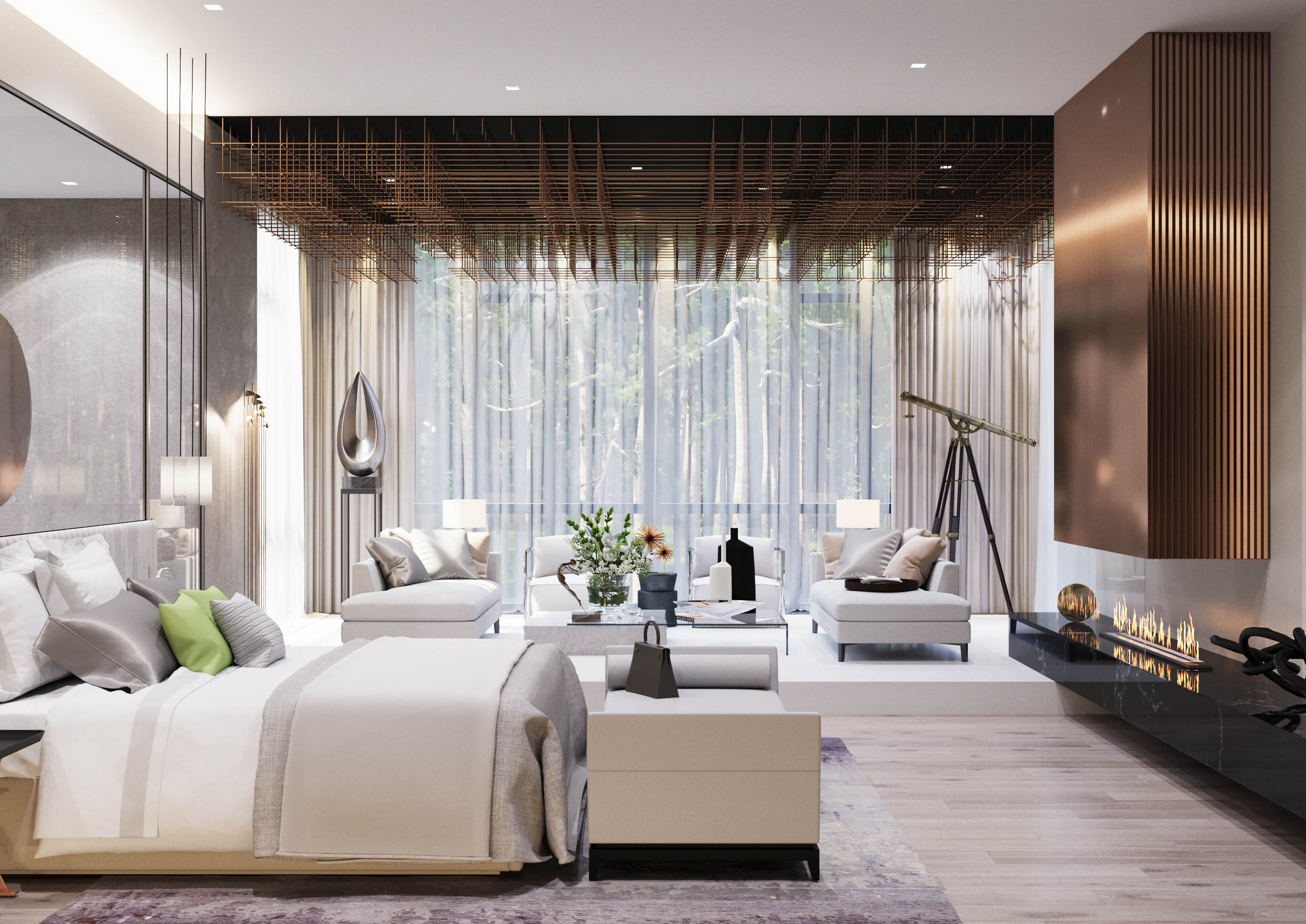 莫斯科乡村别墅 | 2017 年完工的单家庭住宅室内设计案例-3