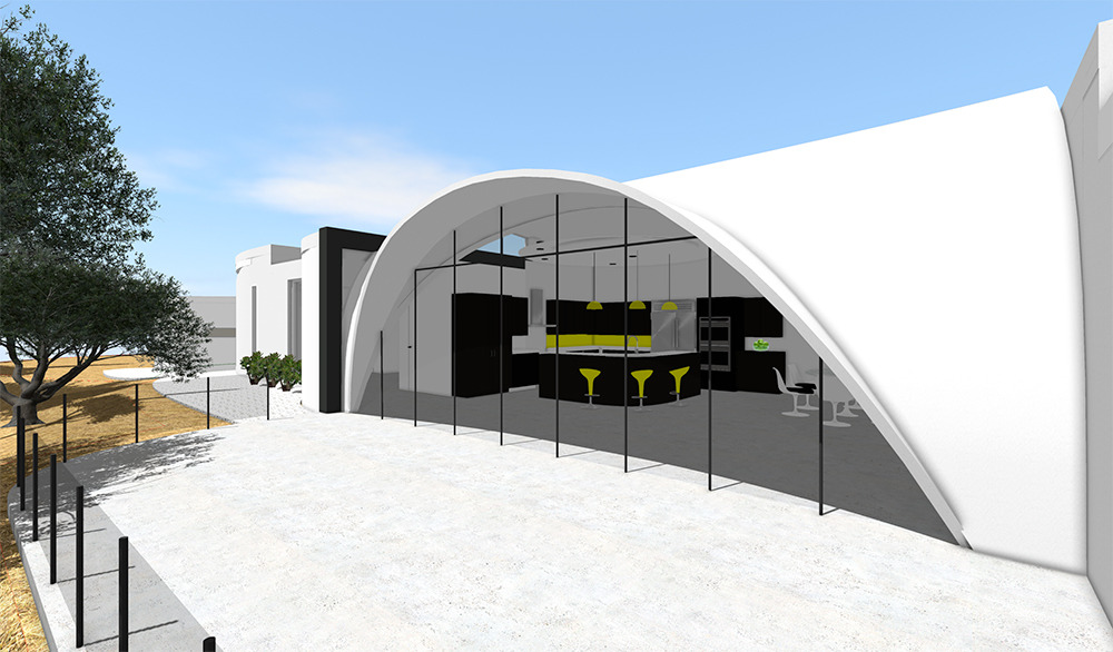 加州风情绿意盎然的山间别墅-7