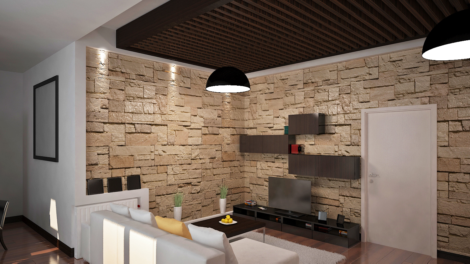 现代简约客厅设计案例-33