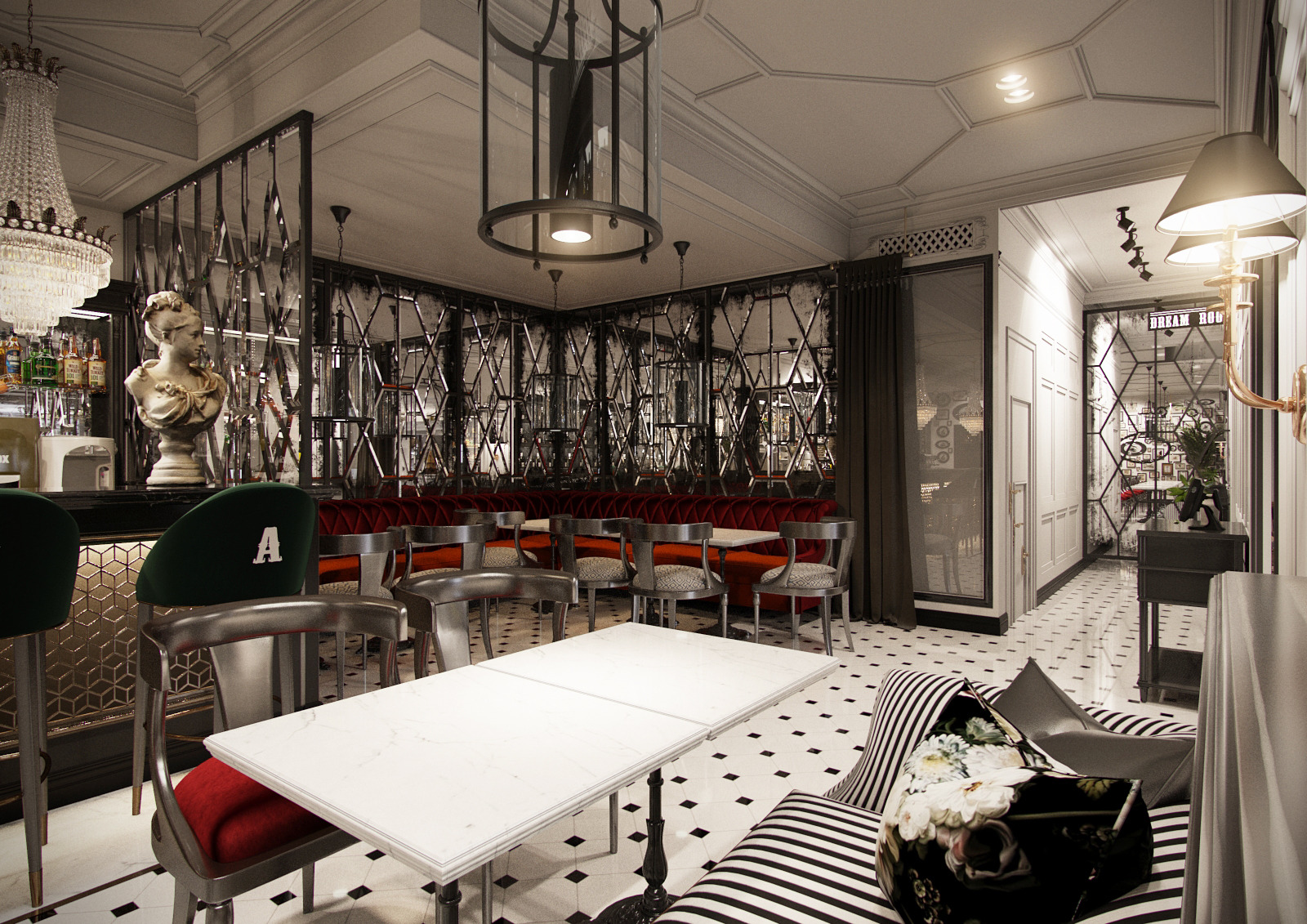 2016 年完成的“黑手党”餐厅室内设计案例-8