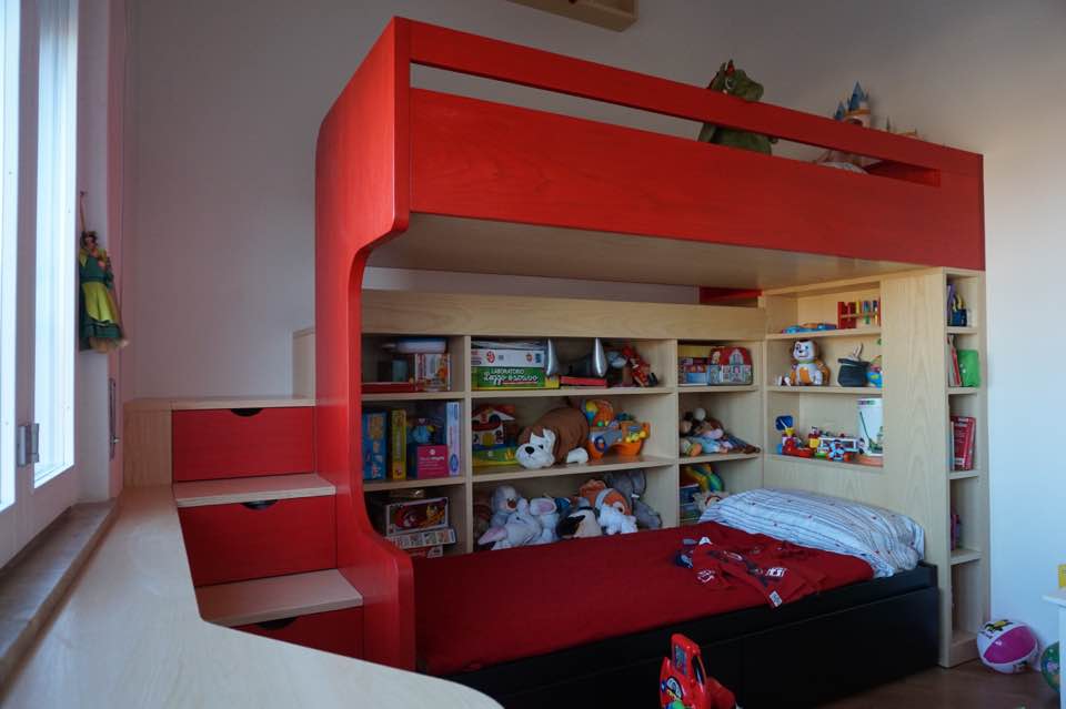 小空间大利用 | 3.5 米室内设计与双层床的完美融合-0