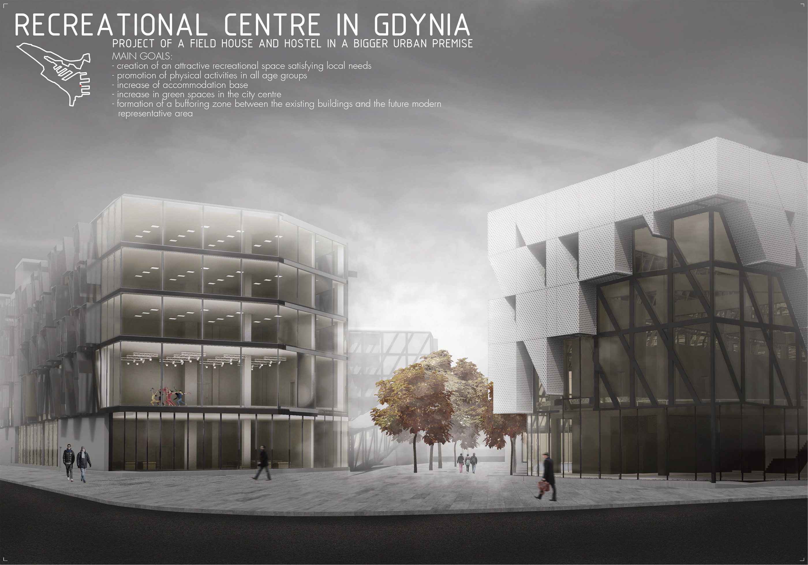 Master's degree project: Recreational centre-0