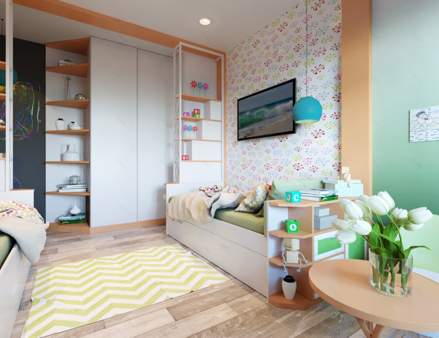 梦幻童趣空间—— Omnia 设计工作室儿童房案例鉴赏-9