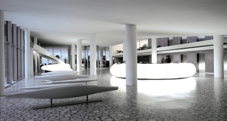 罗马中心的悬浮酒店设计-9