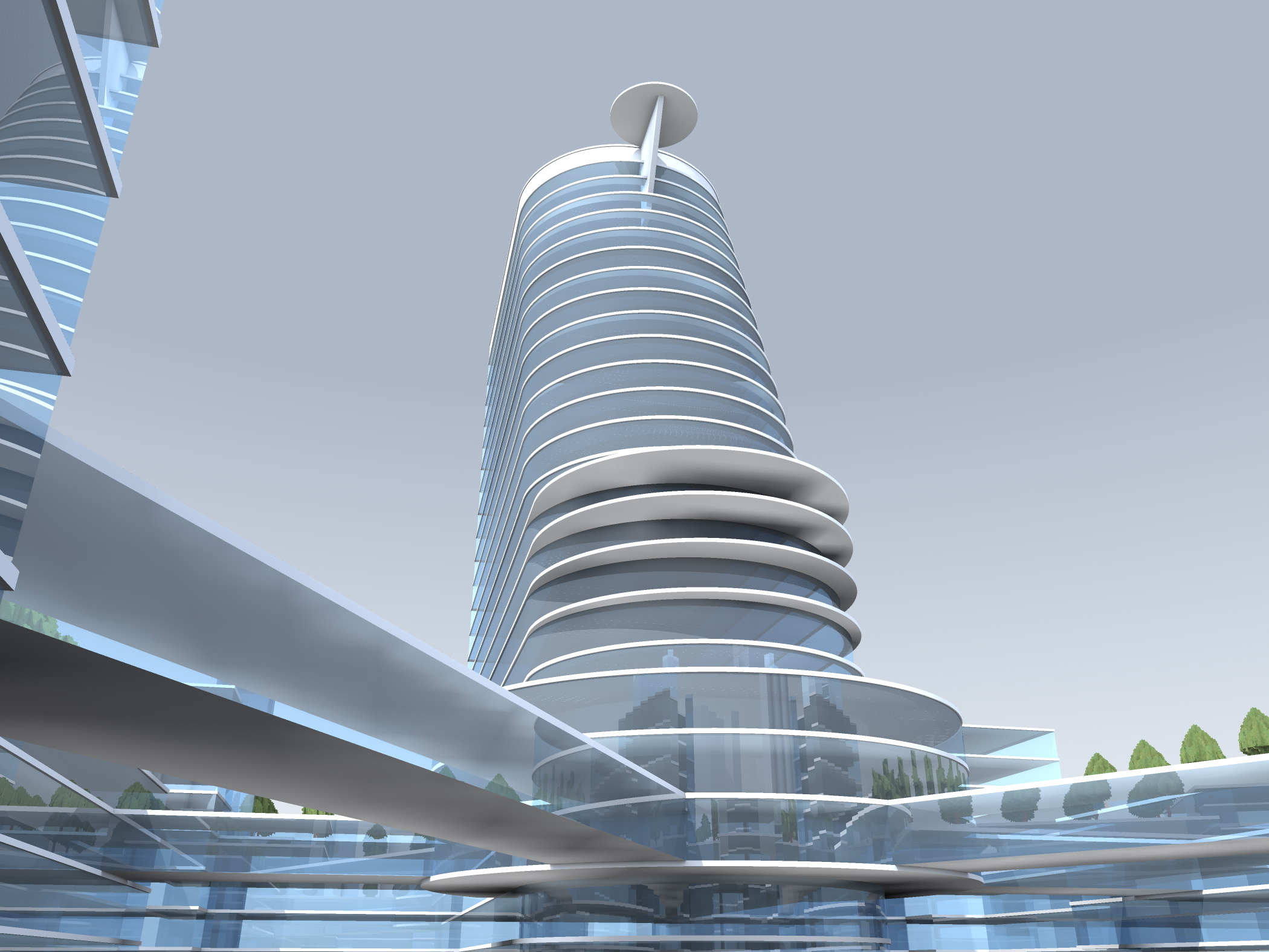 2006 年未实现的公共空间设计 | 多功能建筑在图波列夫河畔-0