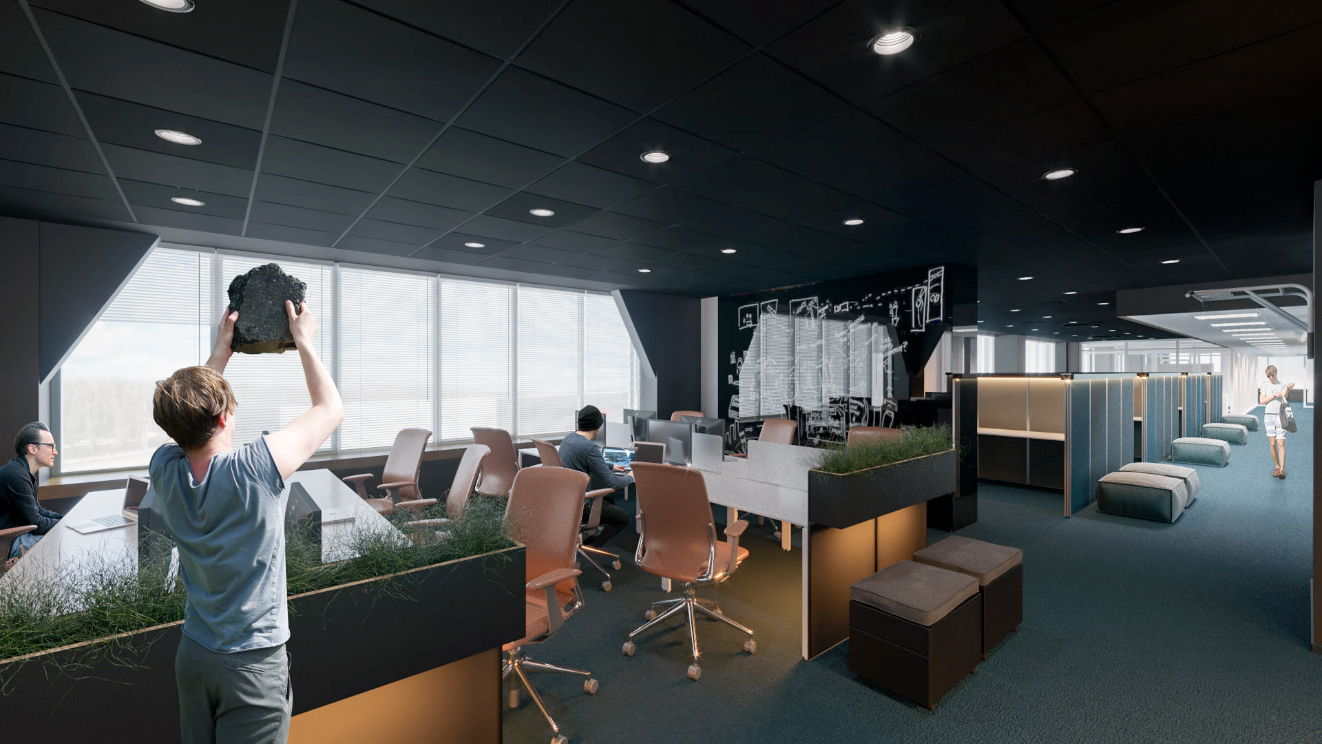 乌克兰 Svitsoft 软件公司人性化办公空间设计-2