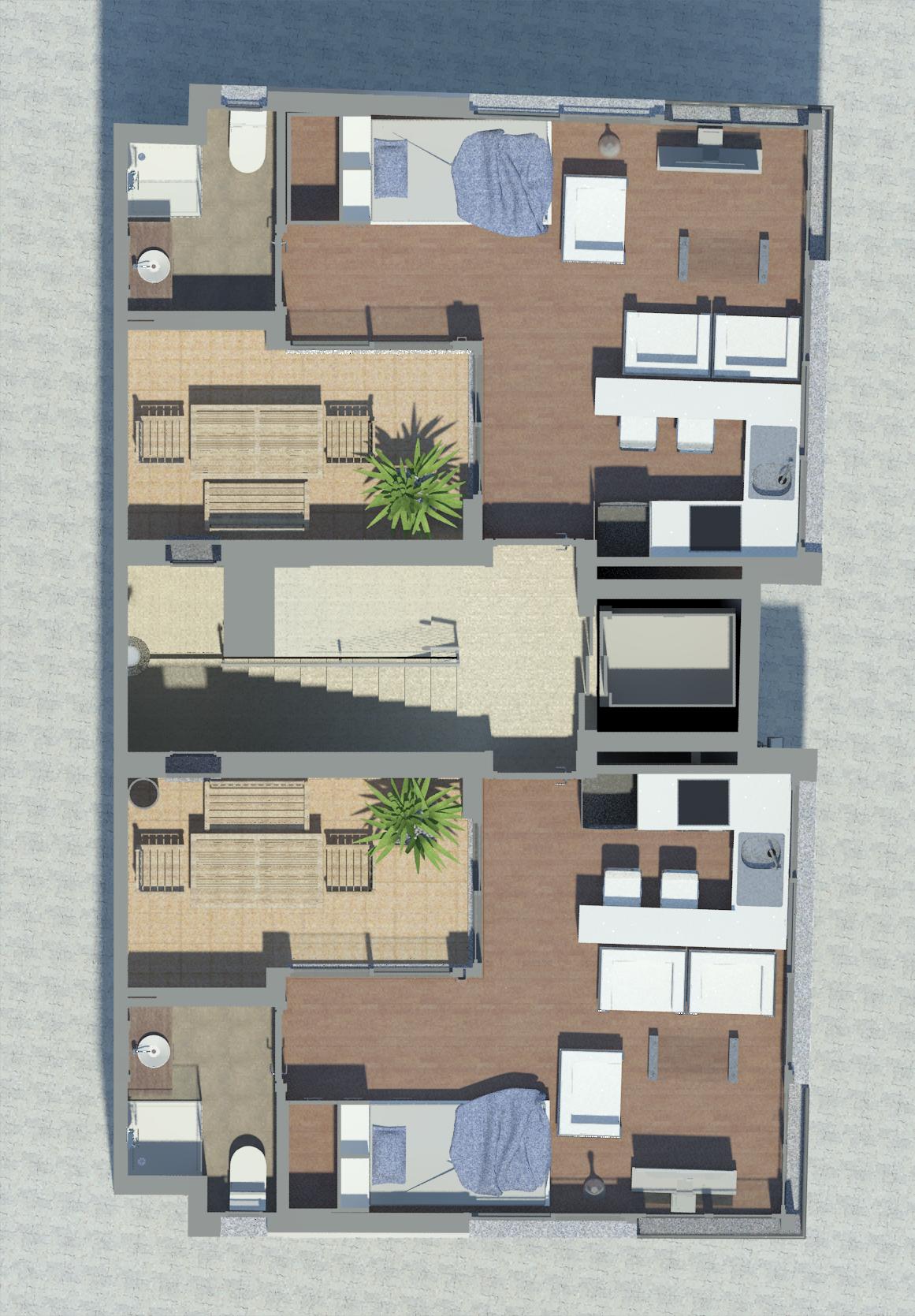 2011 年未实现的马拉加 Pedregalejo 三室公寓设计-10