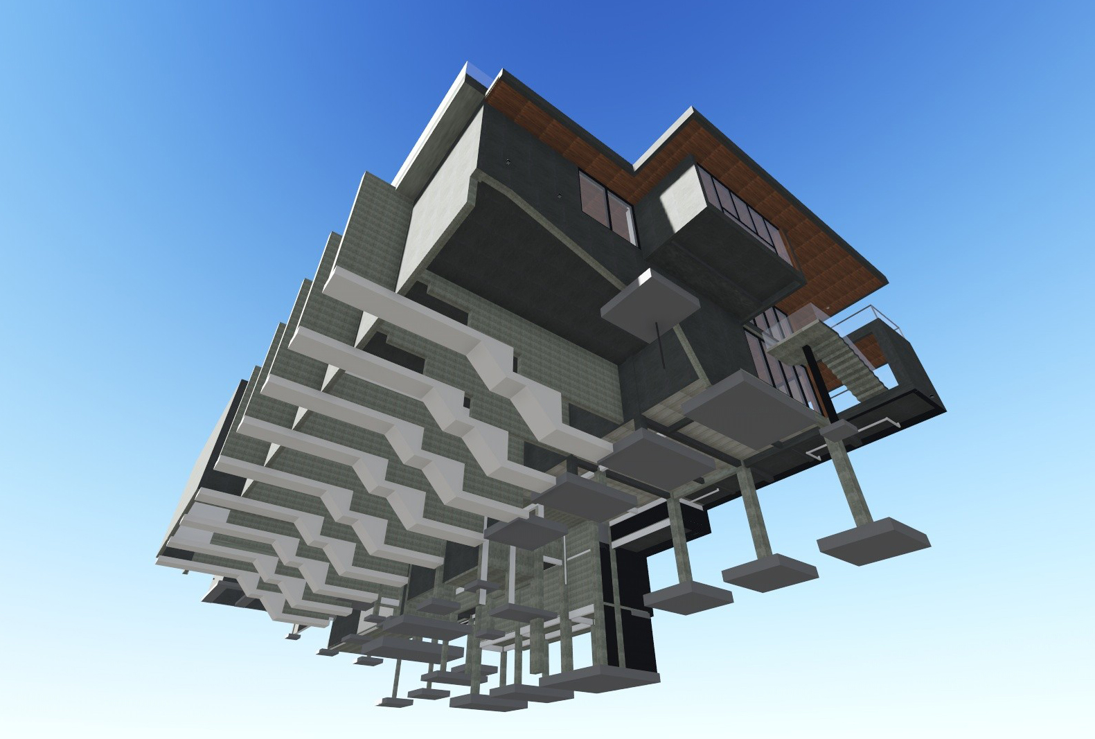 山间周末度假屋设计-26