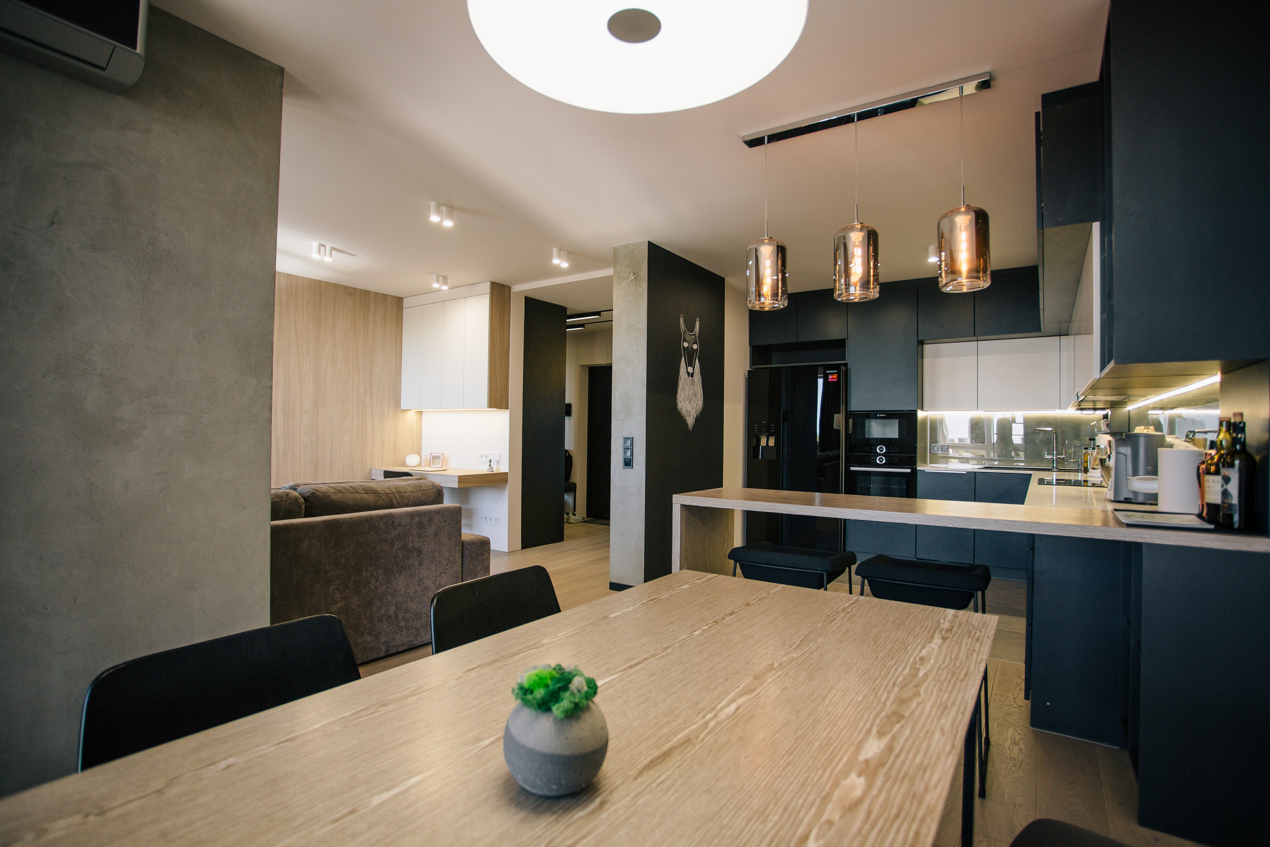 2018 灰色调室内设计案例 | 定制家具营造温馨空间-3