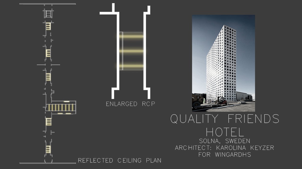 瑞典 Quality Friends Hotel 走廊灯光设计-0