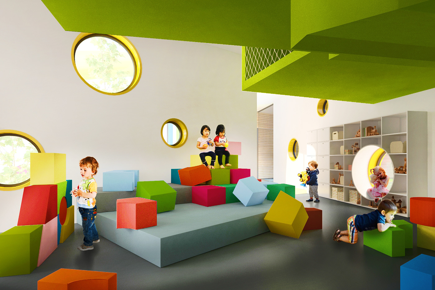 伦敦幼儿园——灵活多变的空间设计-5