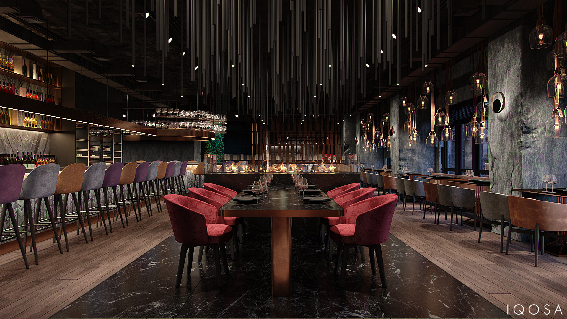 欧式高档餐厅 | 自然材料与精致设计的完美融合-8