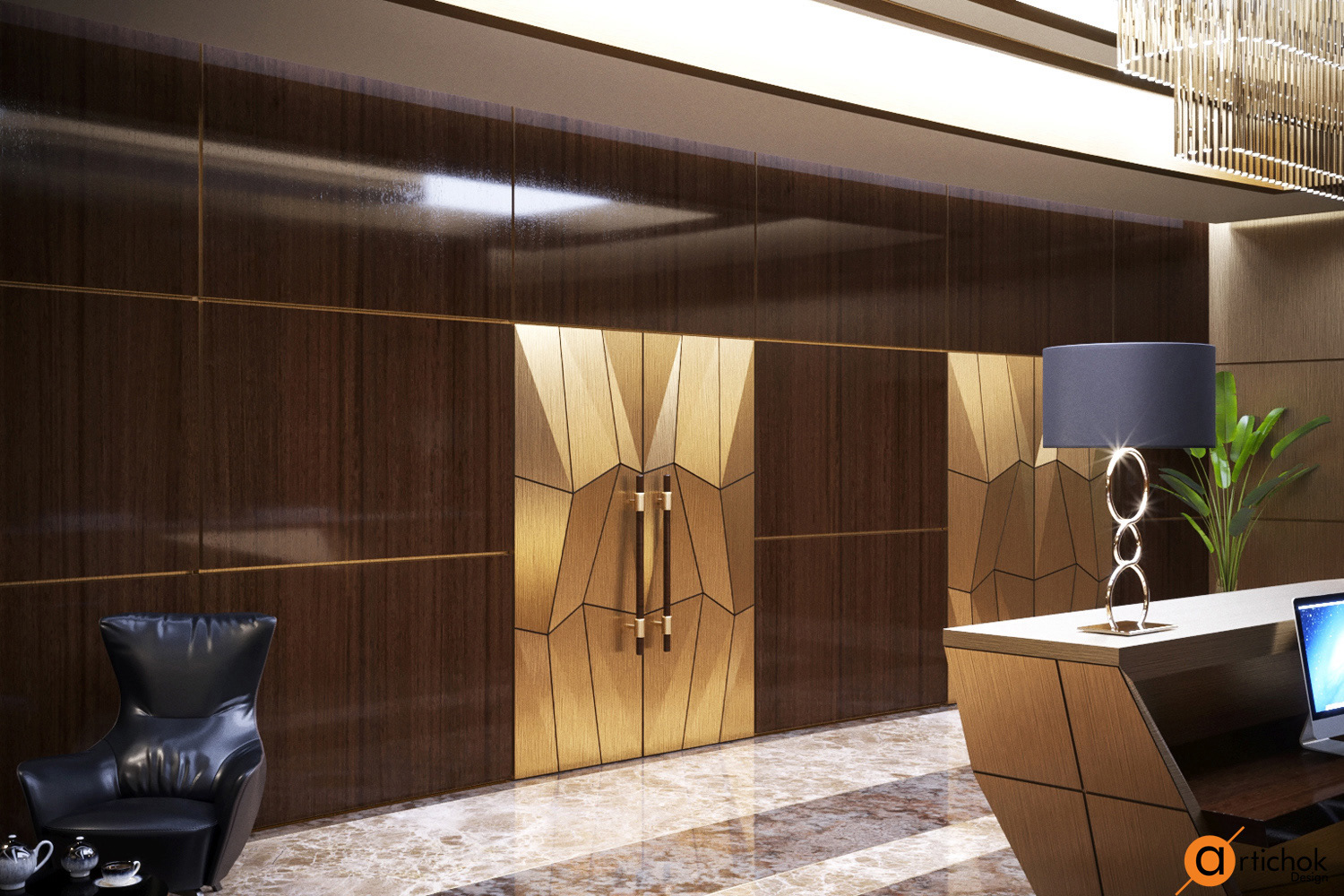 现代奢华办公空间设计-2