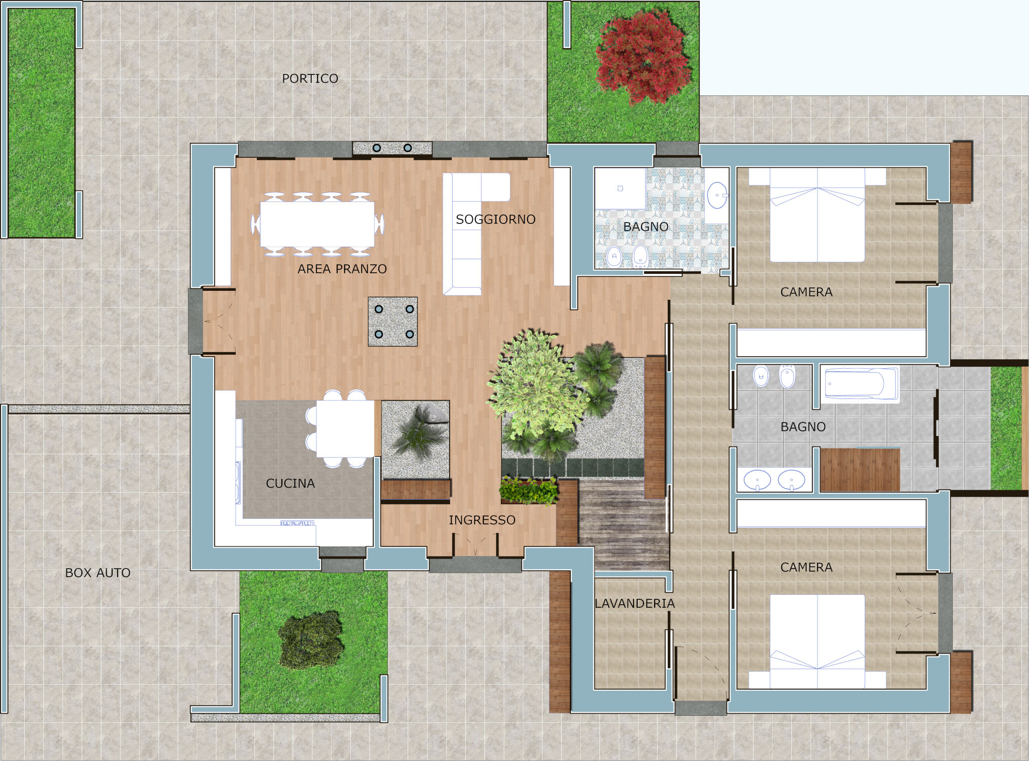Anima Verde(绿意盎然的家庭别墅)-3