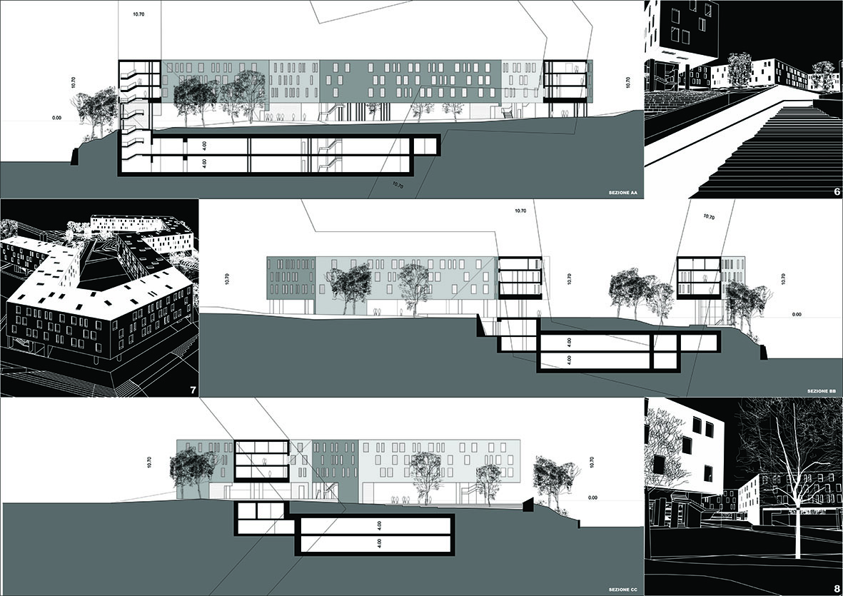 2005 年意大利卡拉布里亚地区总部扩建竞赛方案-3