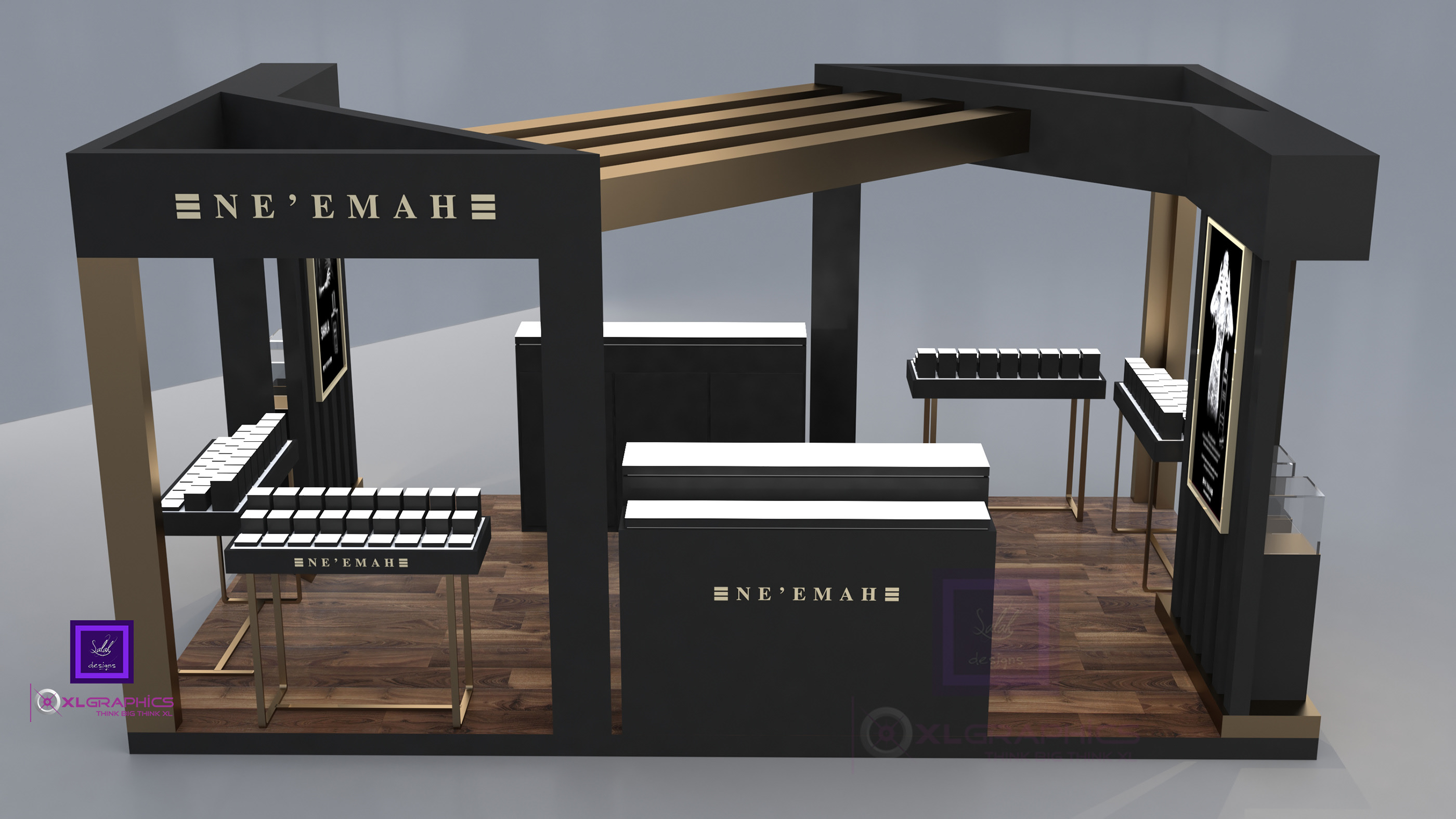 NE'EMAH Pefumes Kiosk design - KUWAIT-2