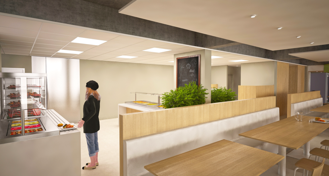 重建校园餐厅,学校食堂-15