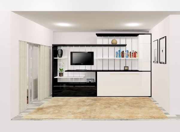 2015 年嵌入式书架床设计-7