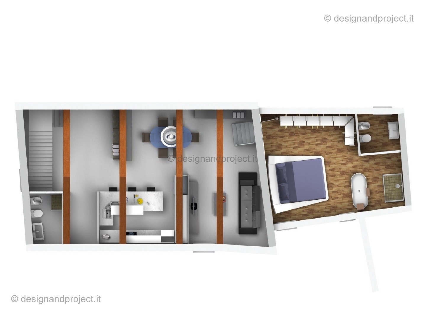 历史中心区 Mansarda 公寓室内设计方案-9