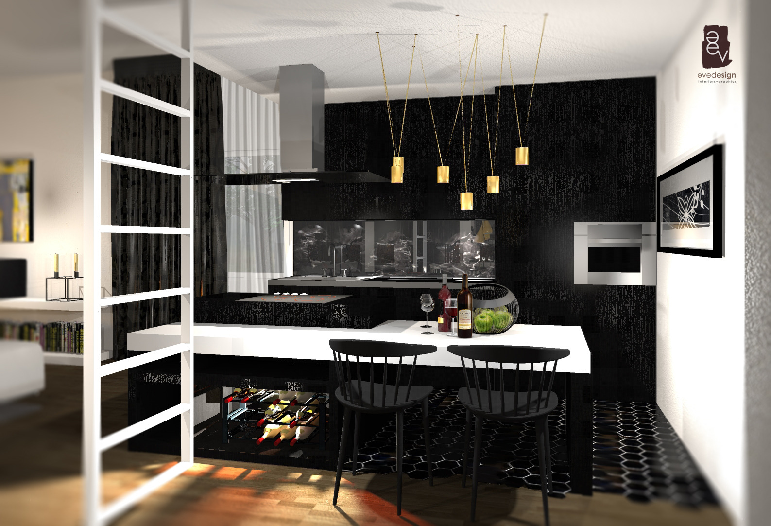 黑白极简别墅设计，展现空间纯粹之美-13