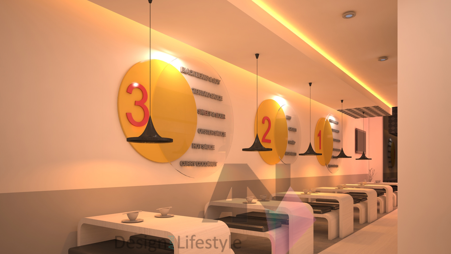 工业风亚洲快餐店设计 | Wok Factory Restaurant-3