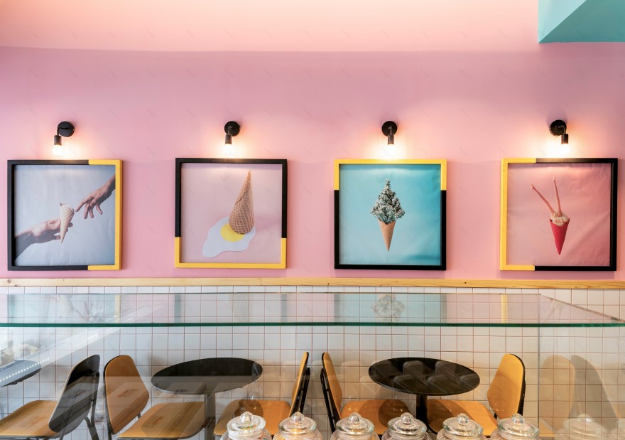 色彩缤纷的以色列 BarI-Gelato & Yogurt 咖啡厅-4