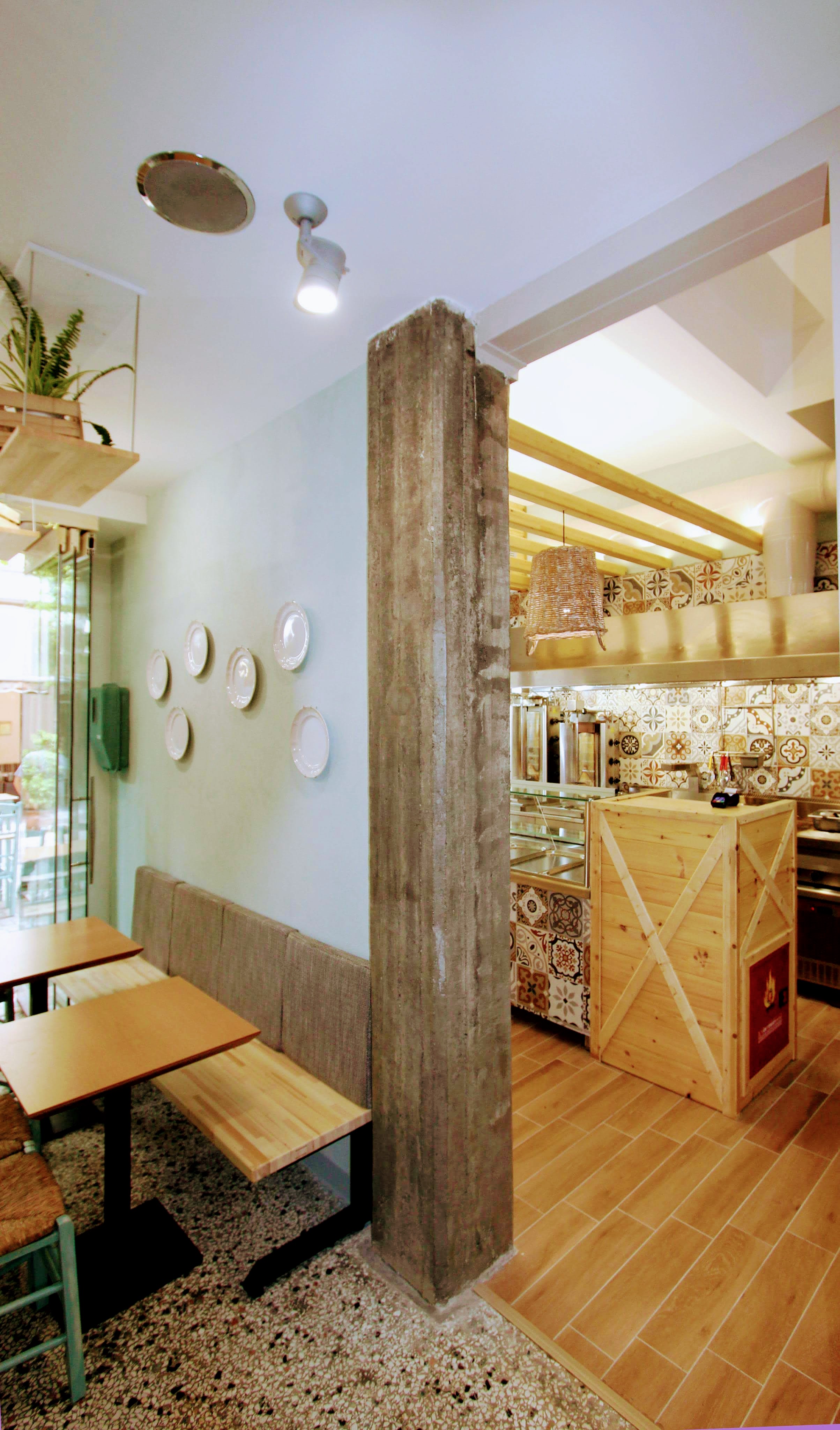 复古风快餐厅,呈现希腊风情-6