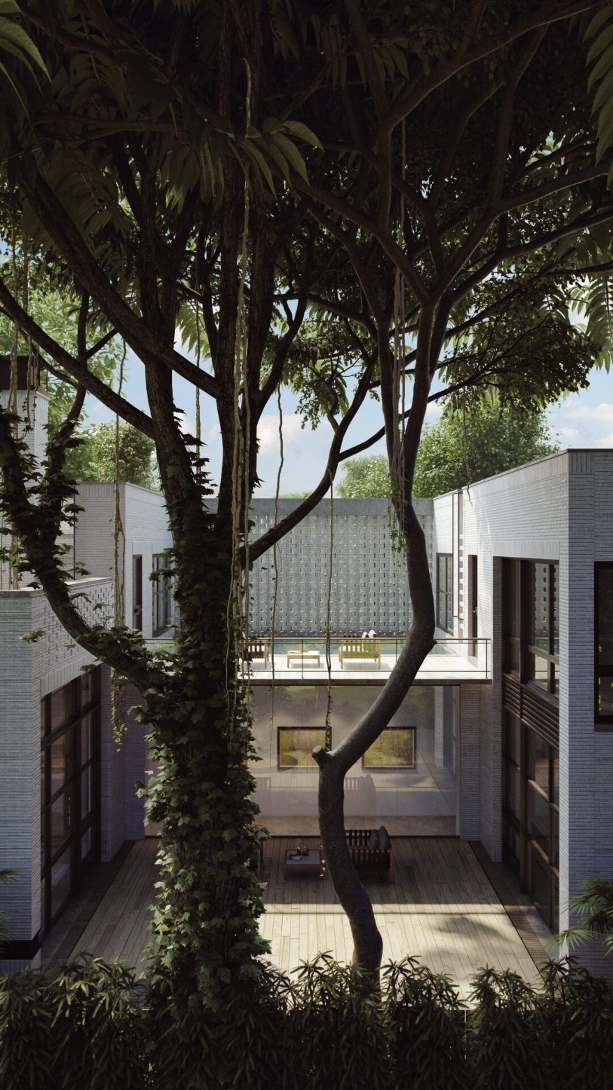 绿意环绕的现代宜居别墅-5