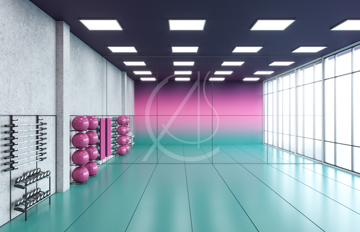 女士健身中心室内设计-0