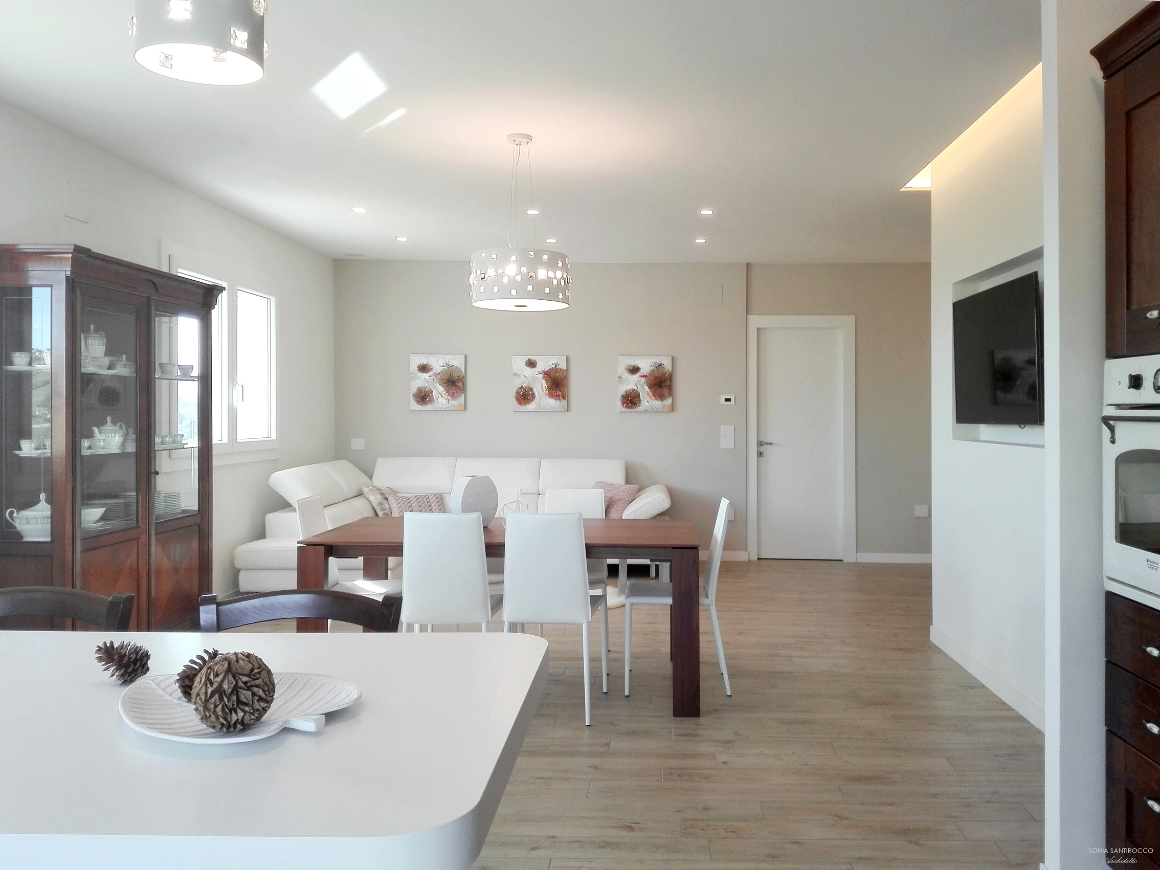 温馨开放式空间 | 意大利公寓客厅设计-24