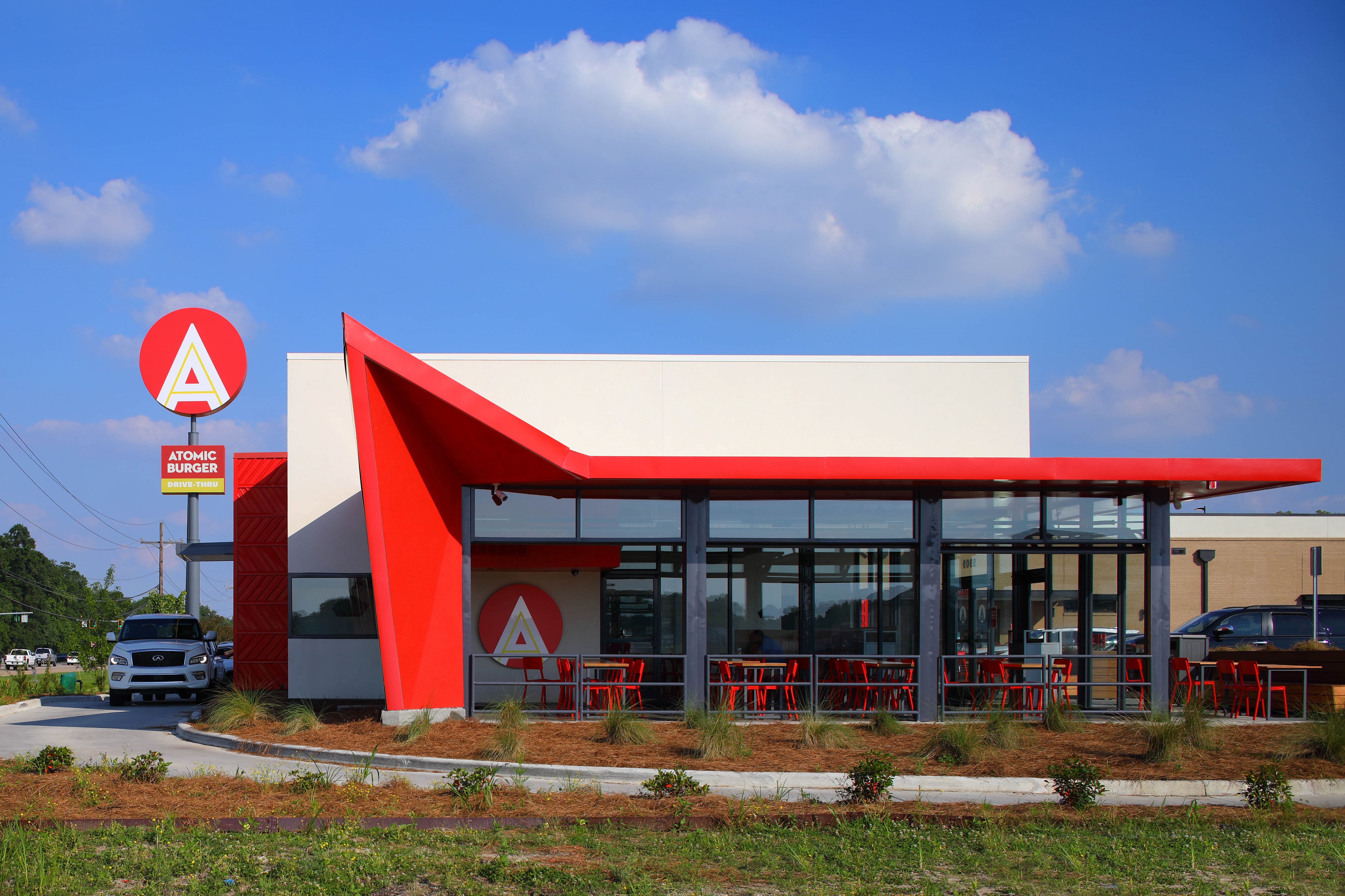 原子汉堡 | 餐饮空间设计的新典范-2