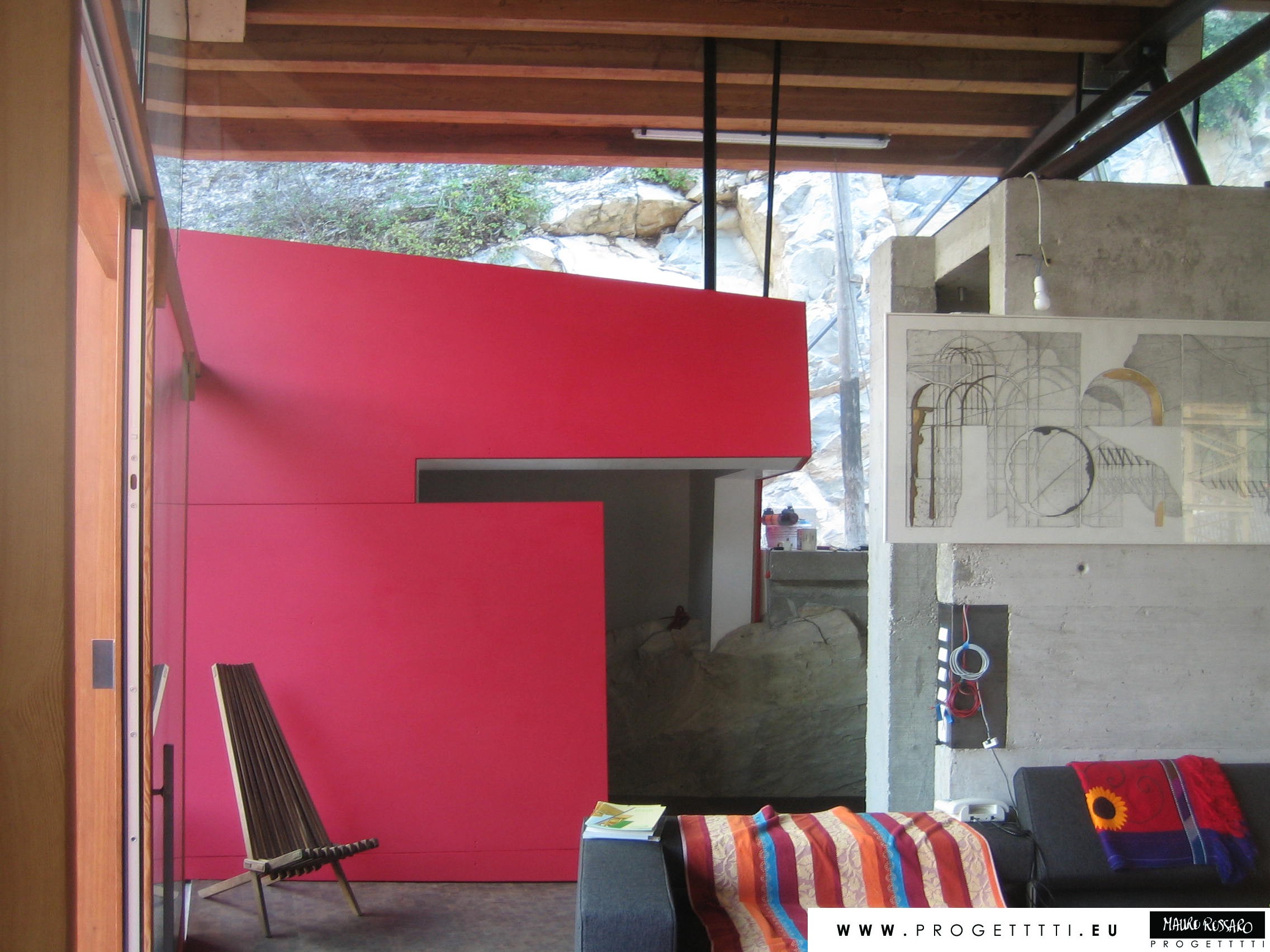 原生材料的艺术共鸣——Casa Rossaro 住宅设计-10