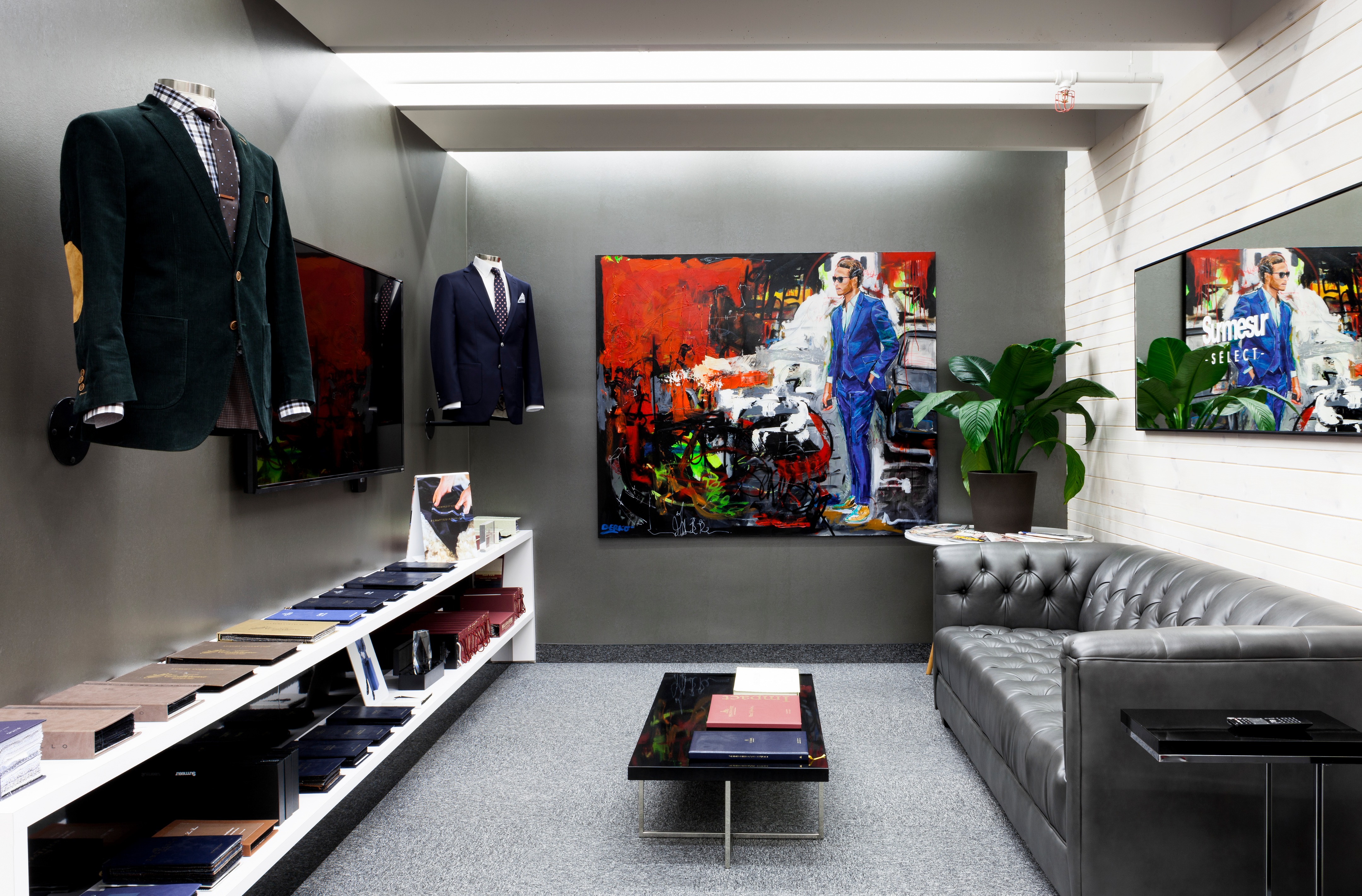 定制男装的现代体验空间——Surmesur Quebec 旗舰店-6