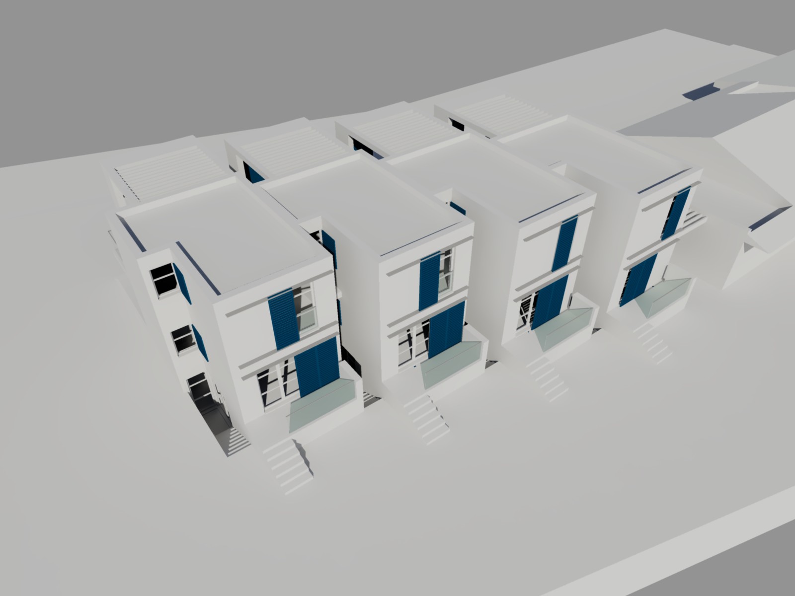 意式四层联排别墅设计-13