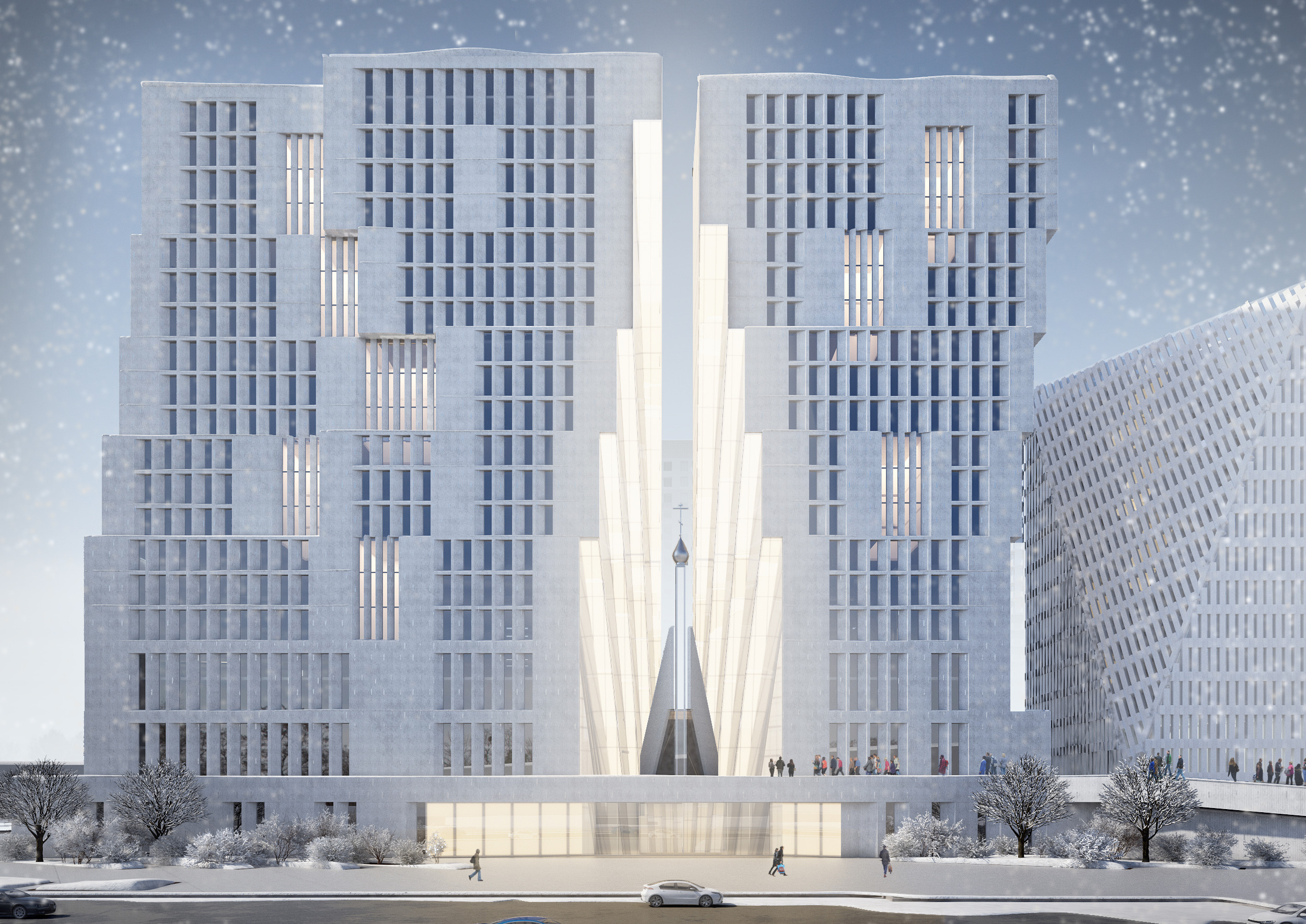 教堂与办公中心的创意结合-6