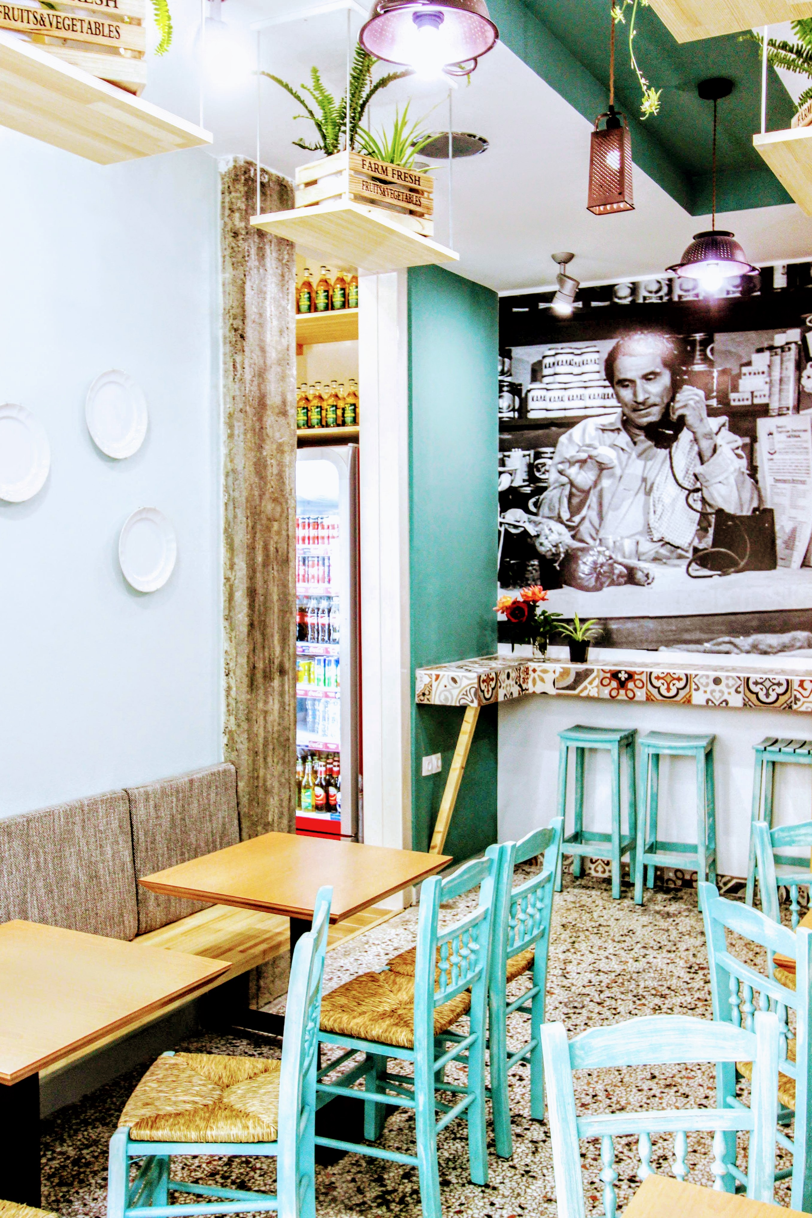 复古风快餐厅，呈现希腊风情-12