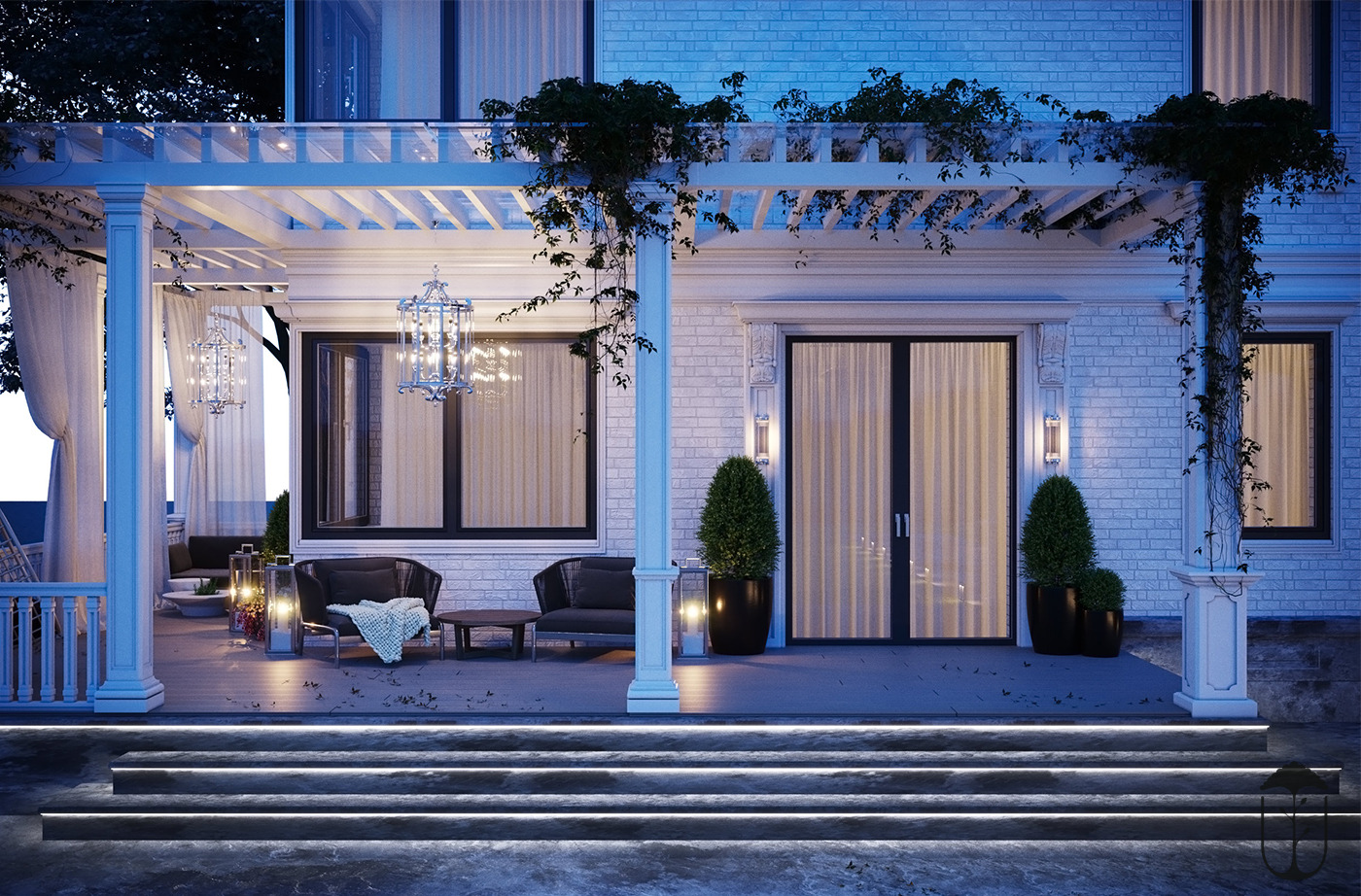 乡村别墅的现代简约之美-13