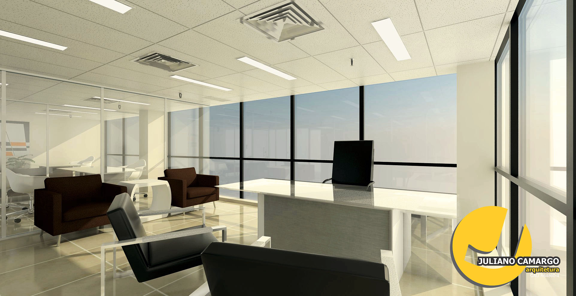 Juliano Camargo 办公室设计，现代简约风格引领潮流-2