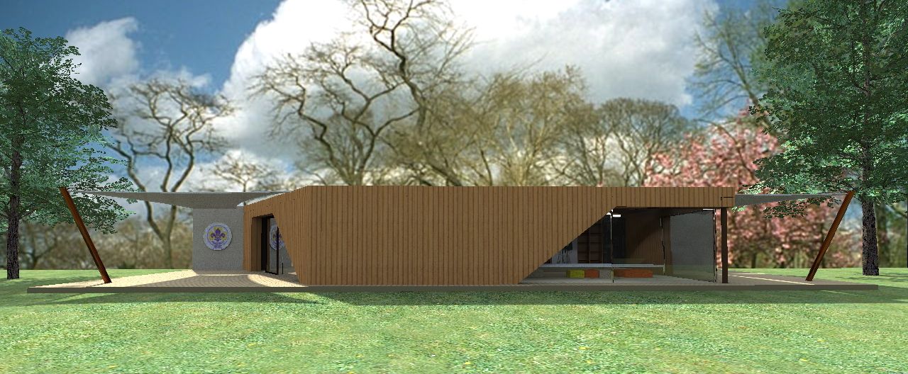 2017 年木结构新 Scouts 总部室内设计-10