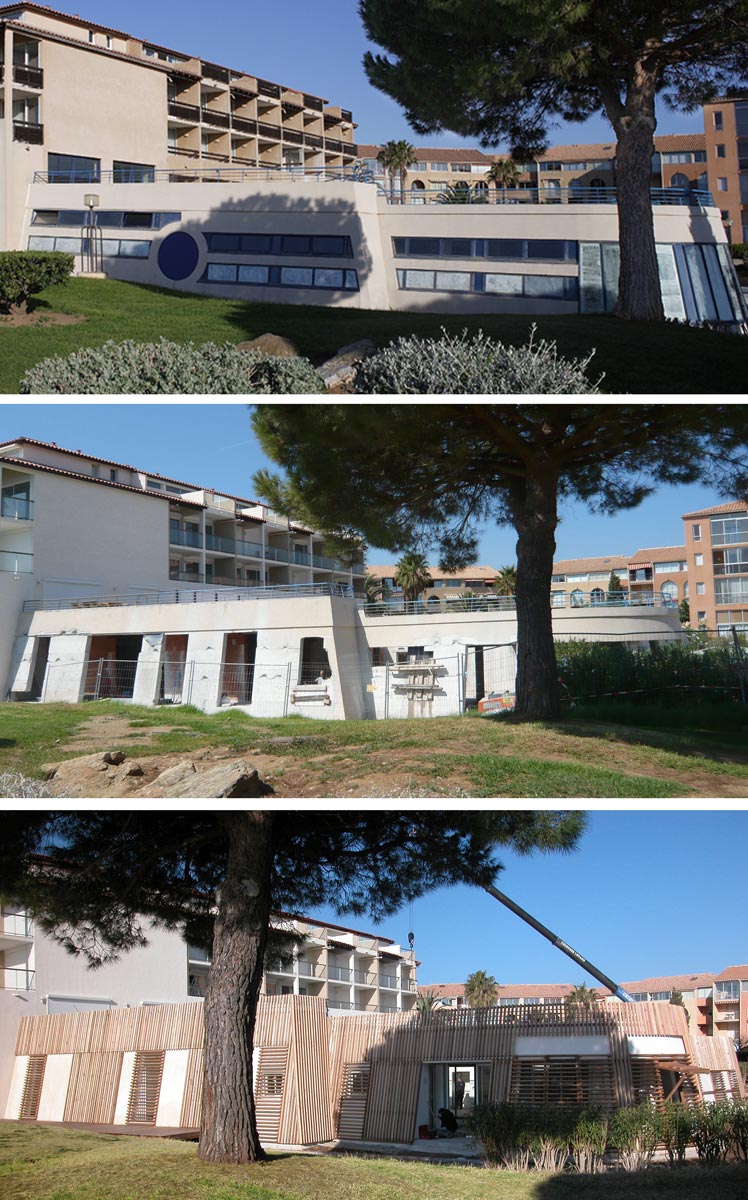 海滨疗养中心 · 木质外壳与露天庭院的和谐共生-23