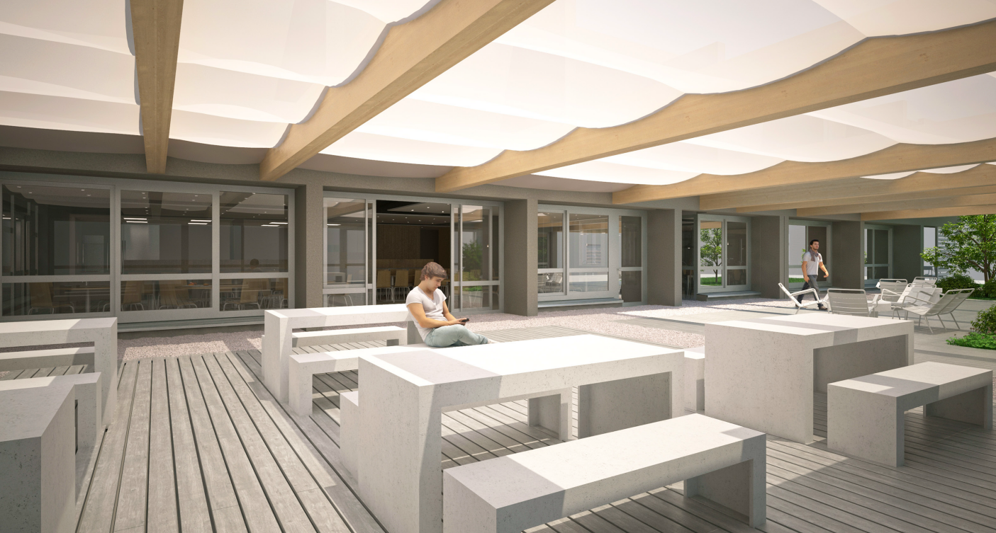 重建校园餐厅，学校食堂-1