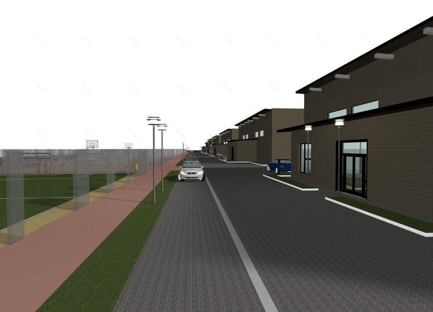 2015 年完工的混合结构体育中心设计-0