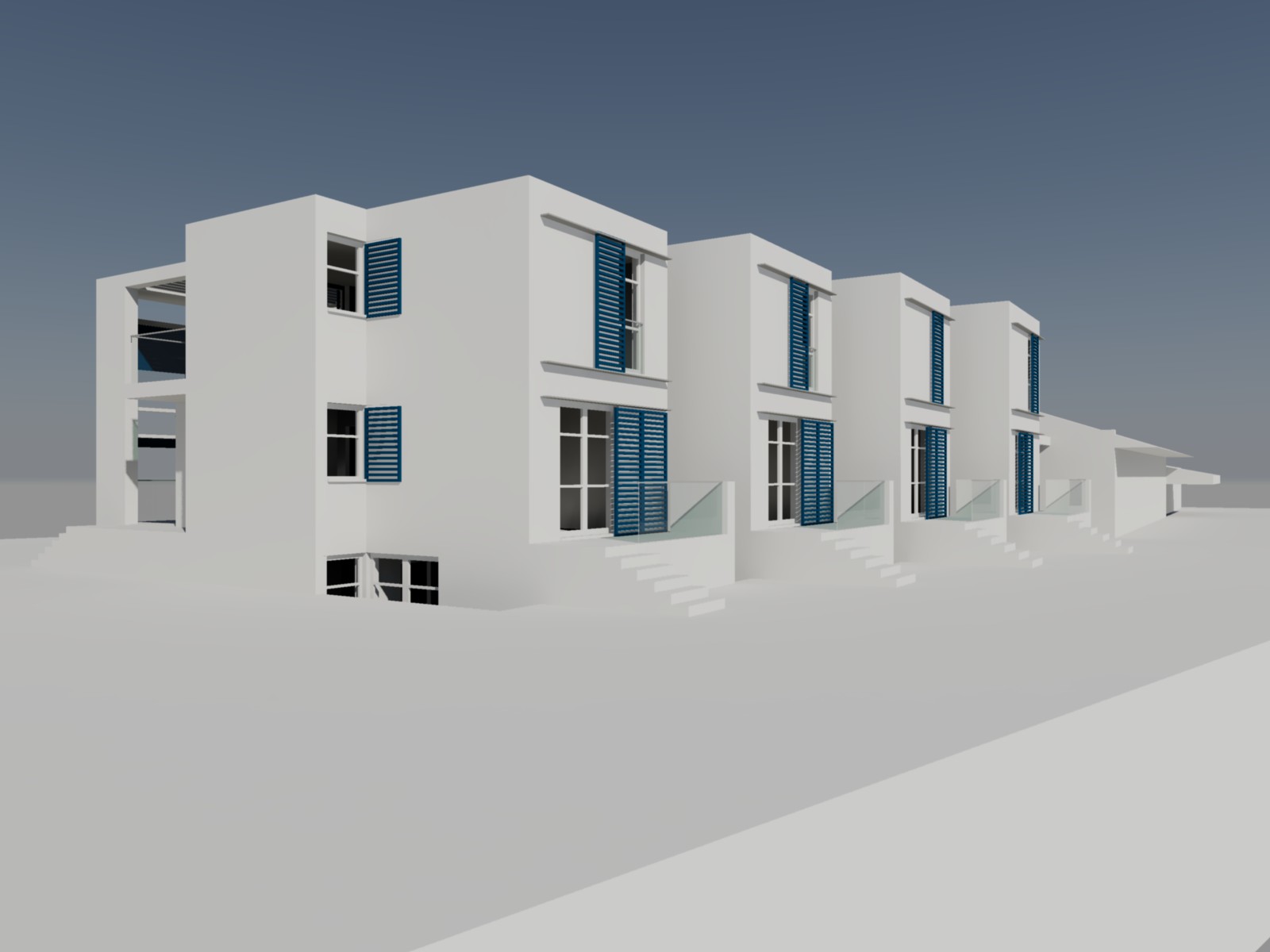 意式四层联排别墅设计-10